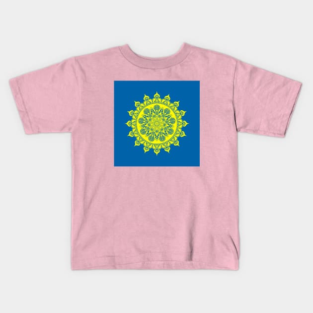 Mandala Art Kids T-Shirt by Gopublic.art